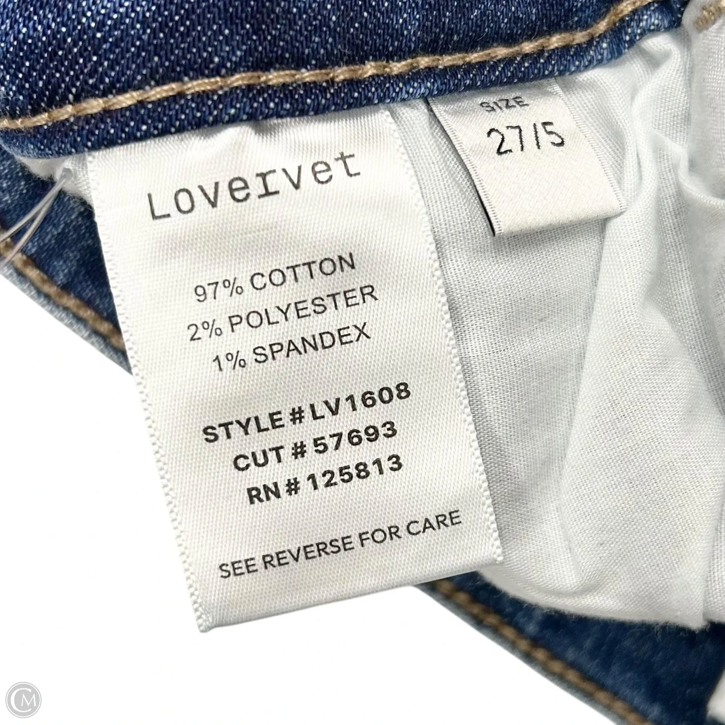 Jeans Straight By Vervet In Blue Denim, Size: 4