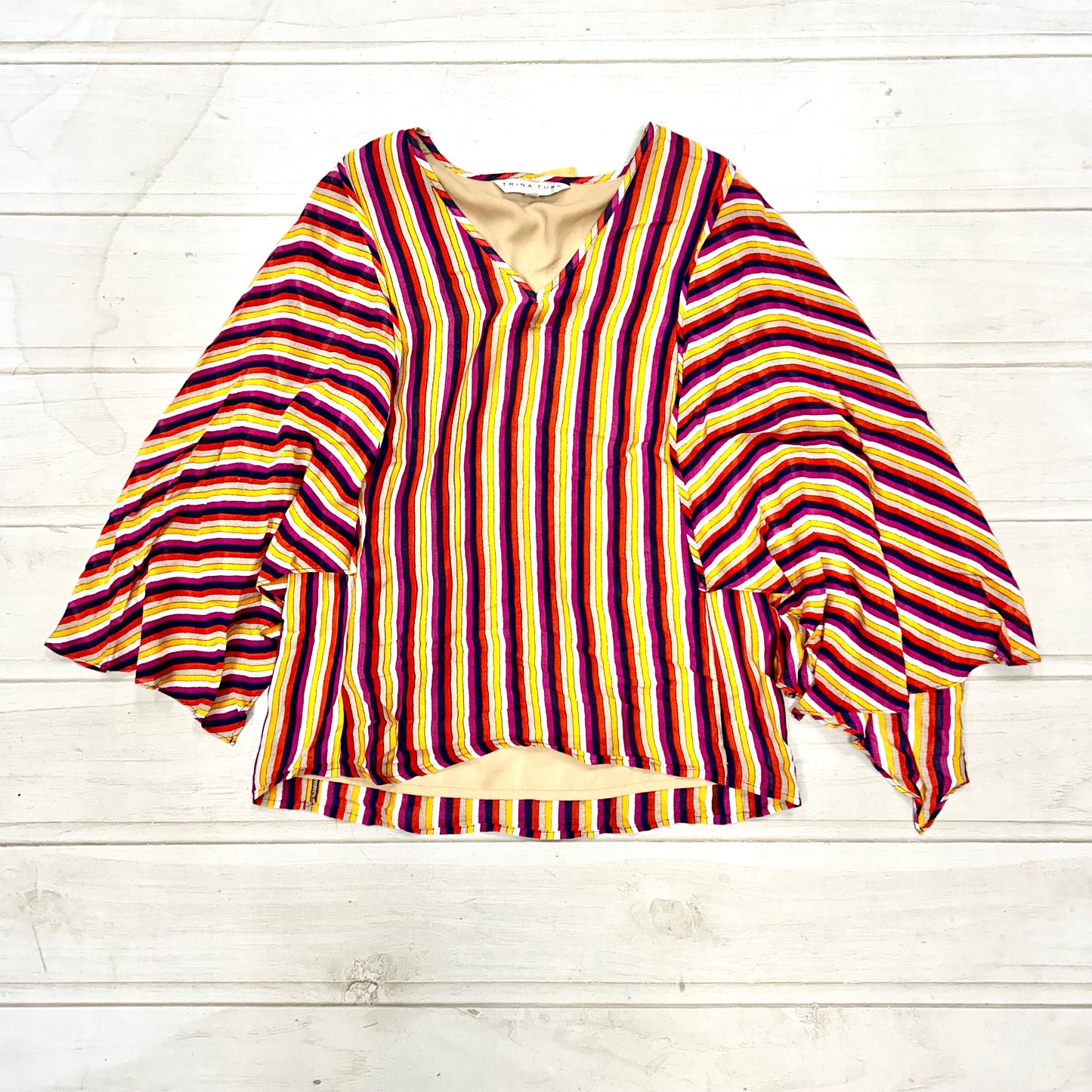 Top Long Sleeve Designer By Trina Turk Size: S