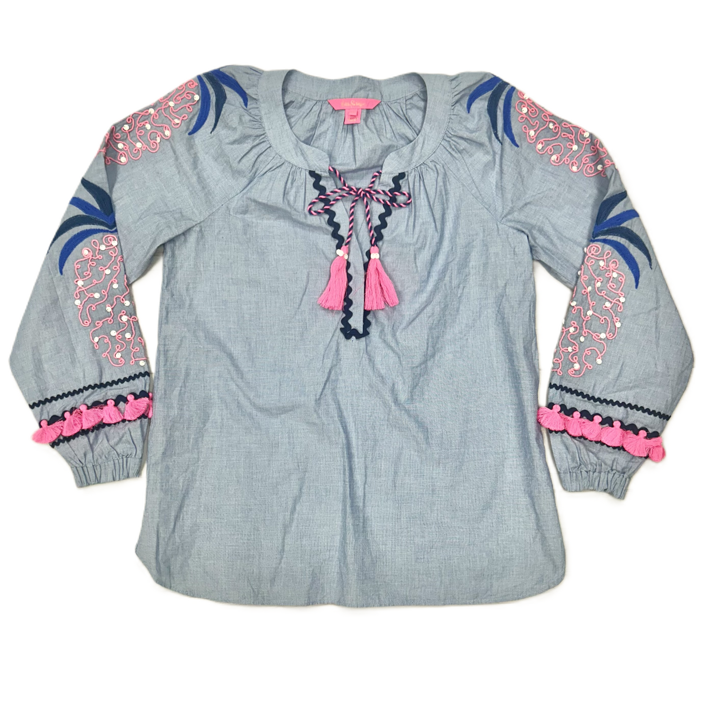 Top Long Sleeve Designer By Lilly Pulitzer Size: Xxs