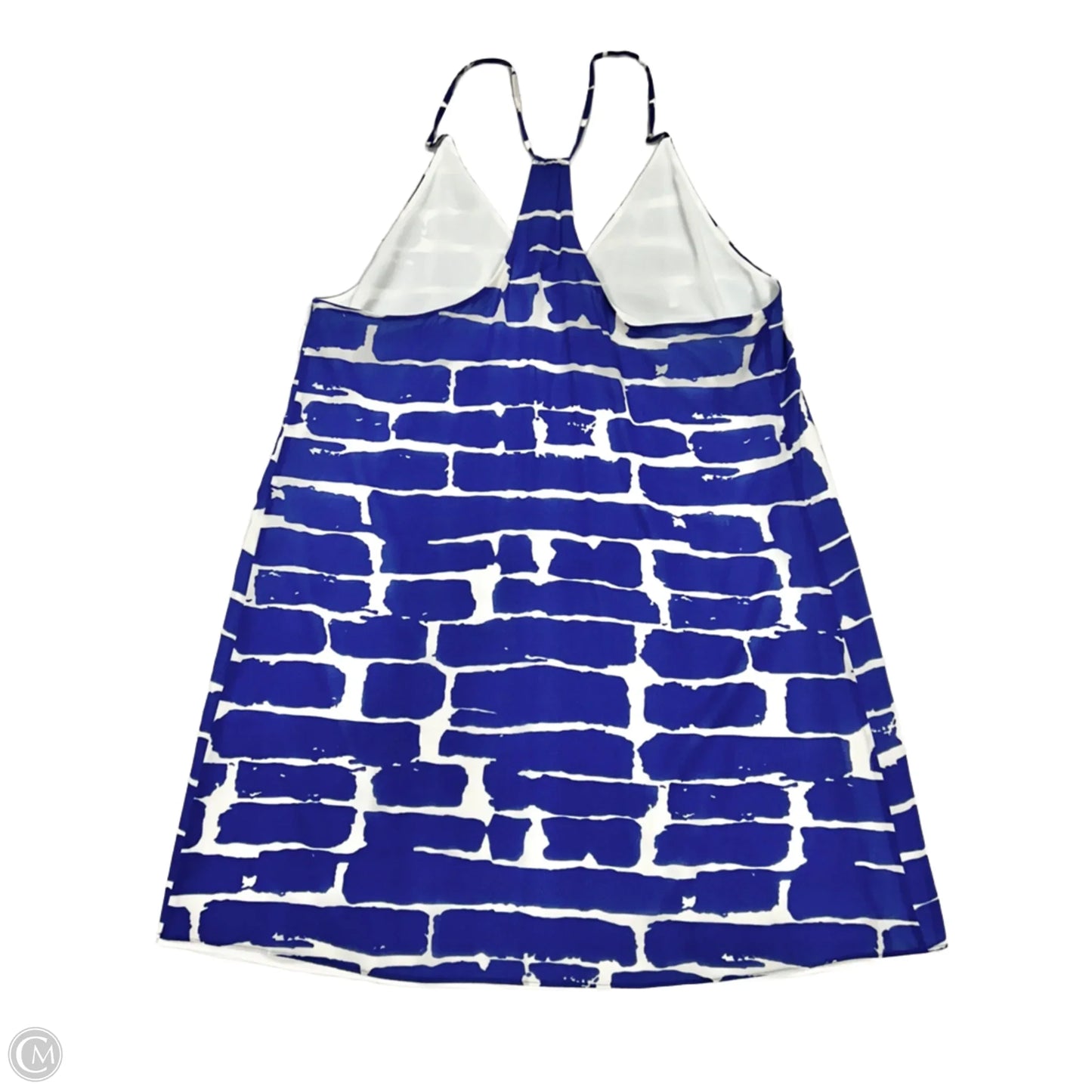 Tunic Designer By Alice + Olivia In Blue & White, Size: M