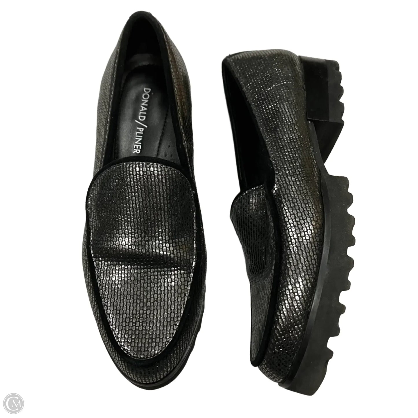 Shoes Flats By Donald Pliner In Silver, Size: 7