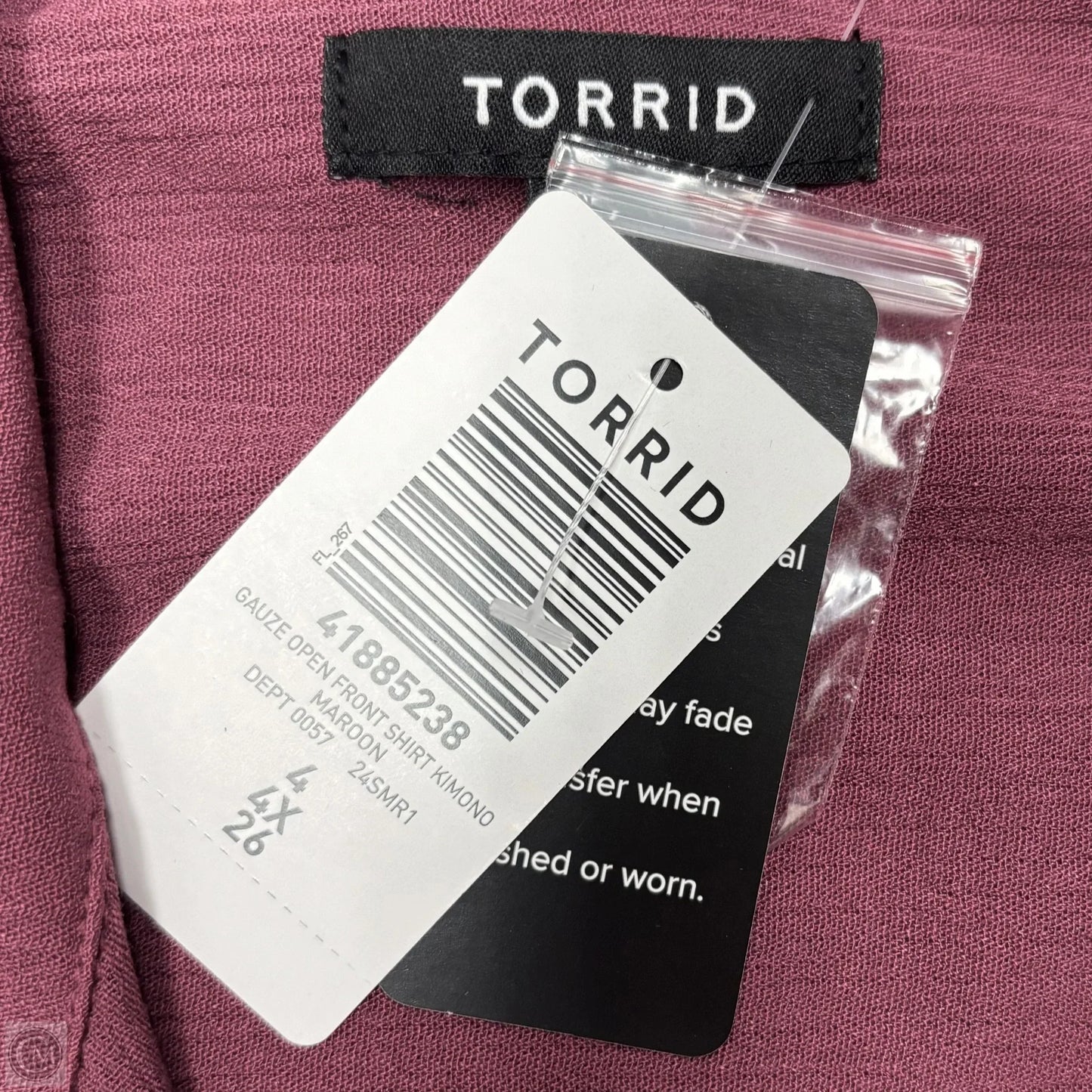 Jacket Shirt By Torrid In Mauve, Size: 4x