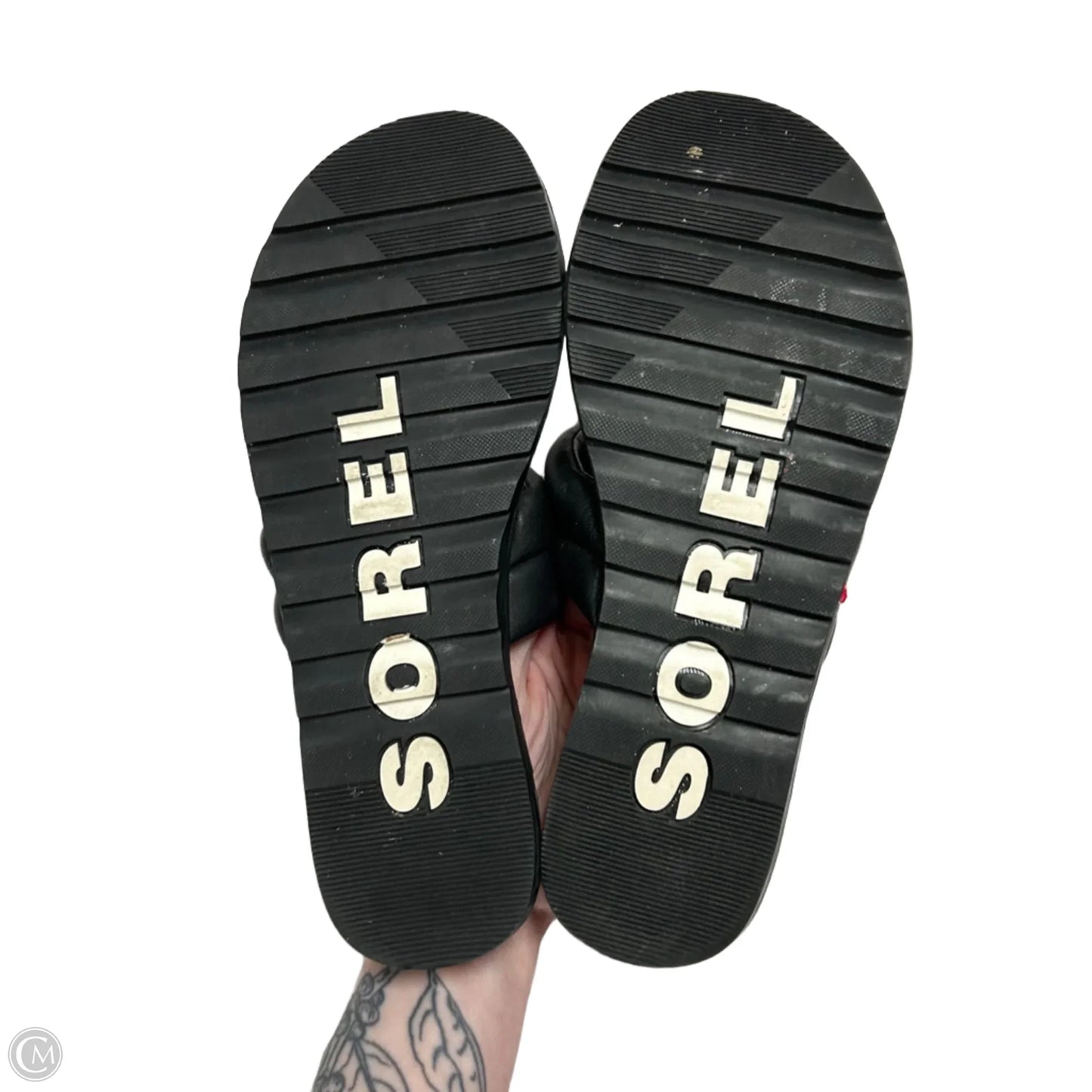 Sandals Flats By Sorel In Black, Size: 8.5