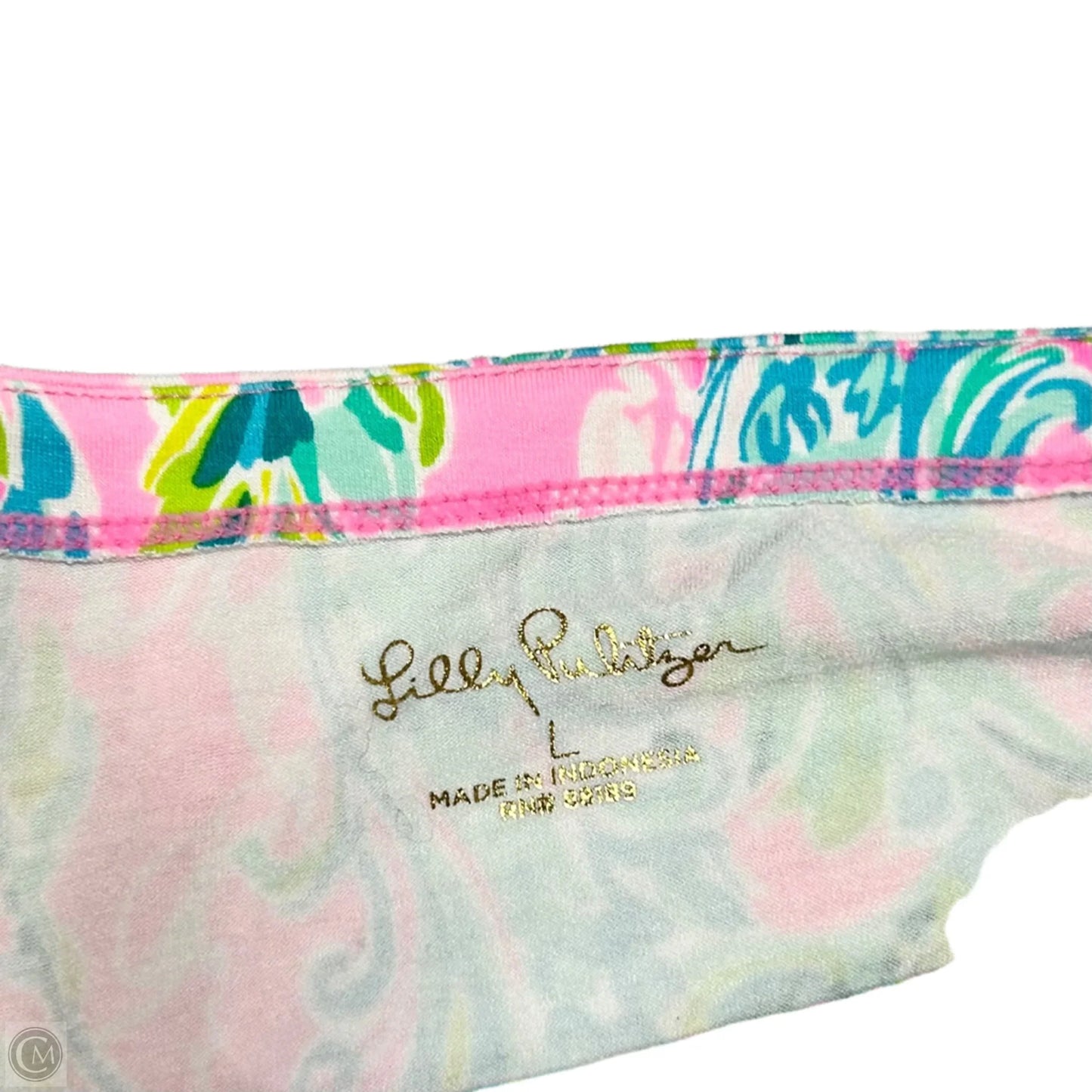 Dress Designer By Lilly Pulitzer In Blue & Pink, Size: L