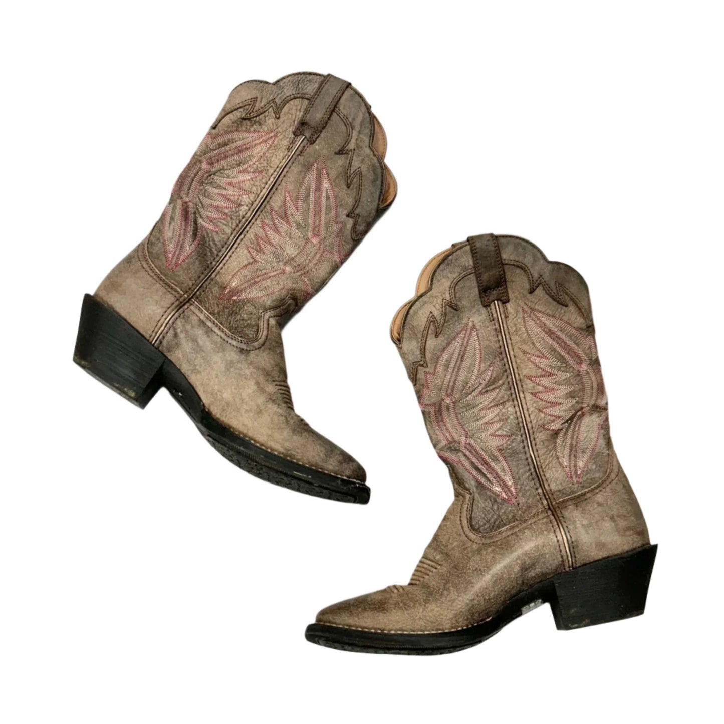 Boots Western By Ariat In Brown & Pink, Size: 7.5