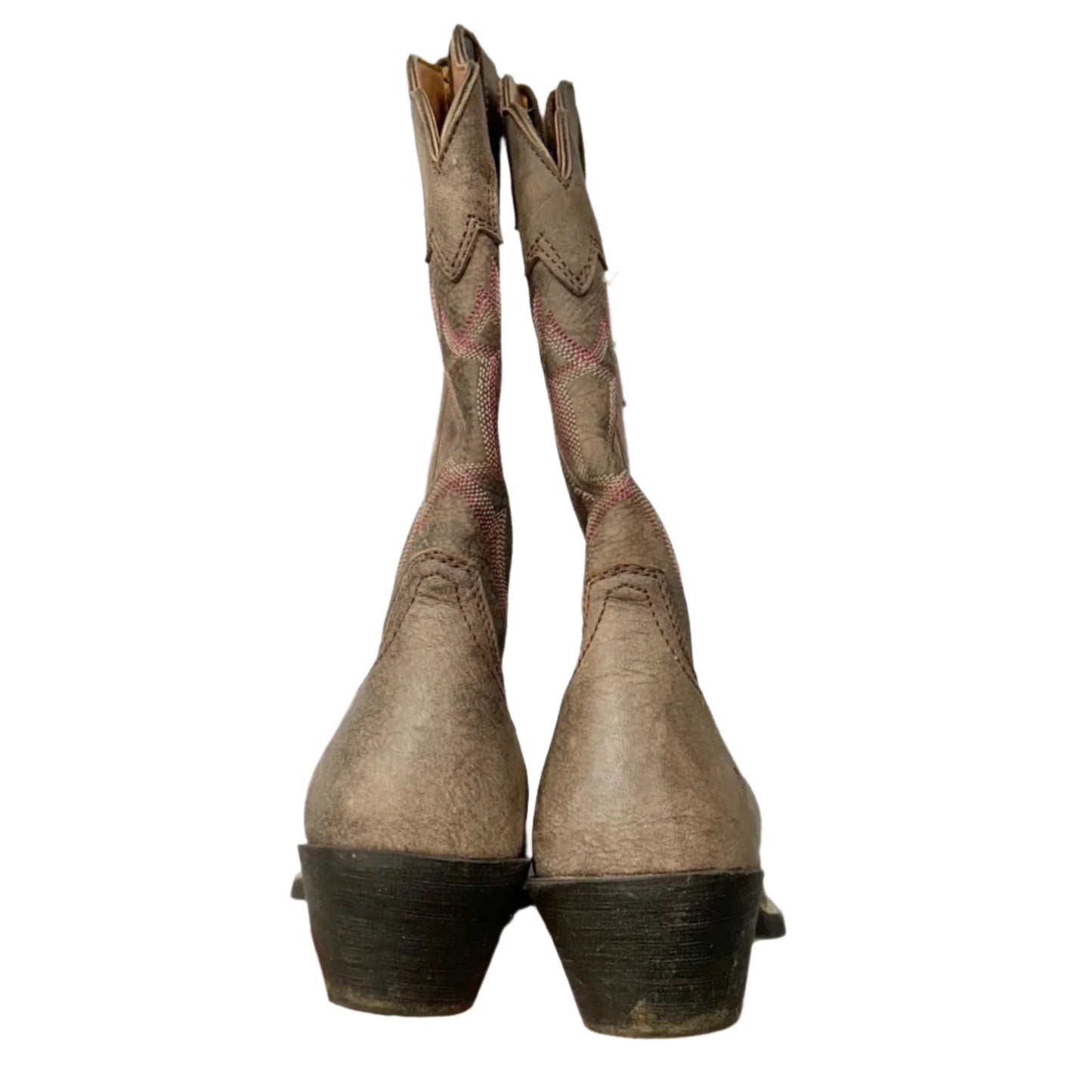 Boots Western By Ariat In Brown & Pink, Size: 7.5