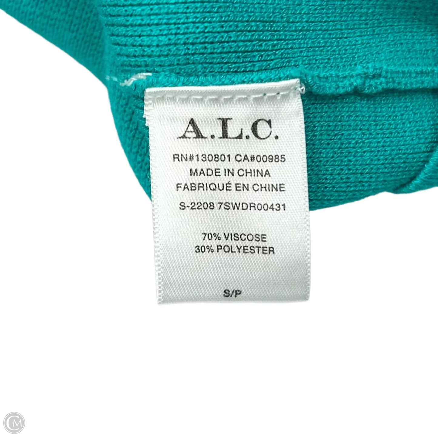 Dress Casual Short By Alc In Teal, Size: S