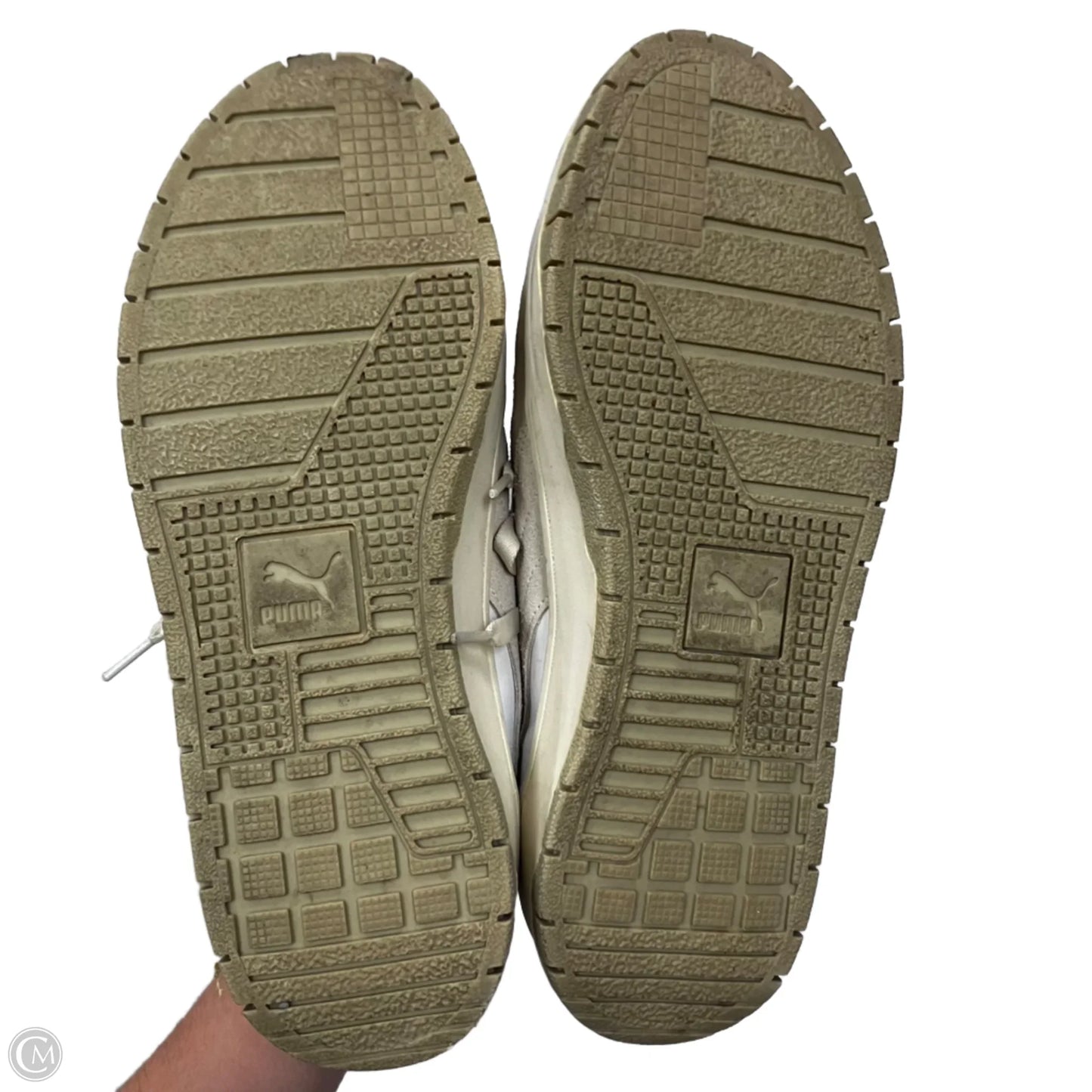 Shoes Sneakers Platform By Puma In Tan & White, Size: 11