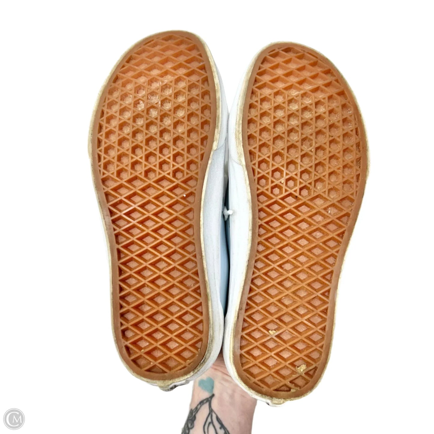 Shoes Sneakers By Vans In Blue & White, Size: 6