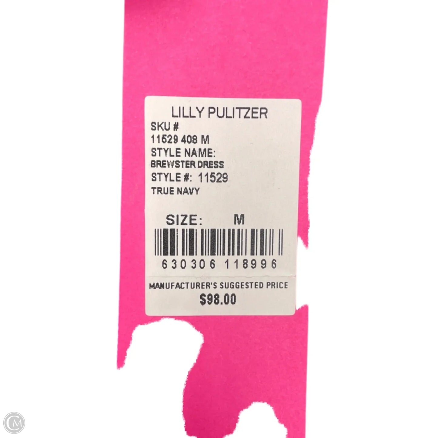 Dress Designer By Lilly Pulitzer In Blue & White, Size: M