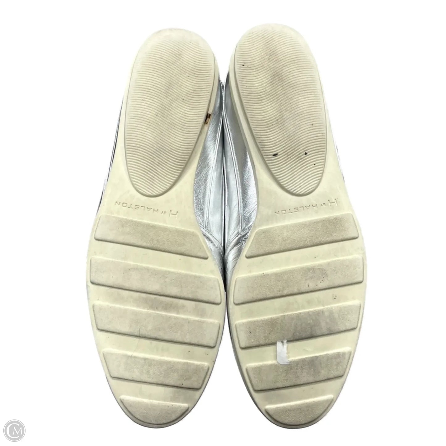 Shoes Flats By H For Halston In Silver, Size: 7.5