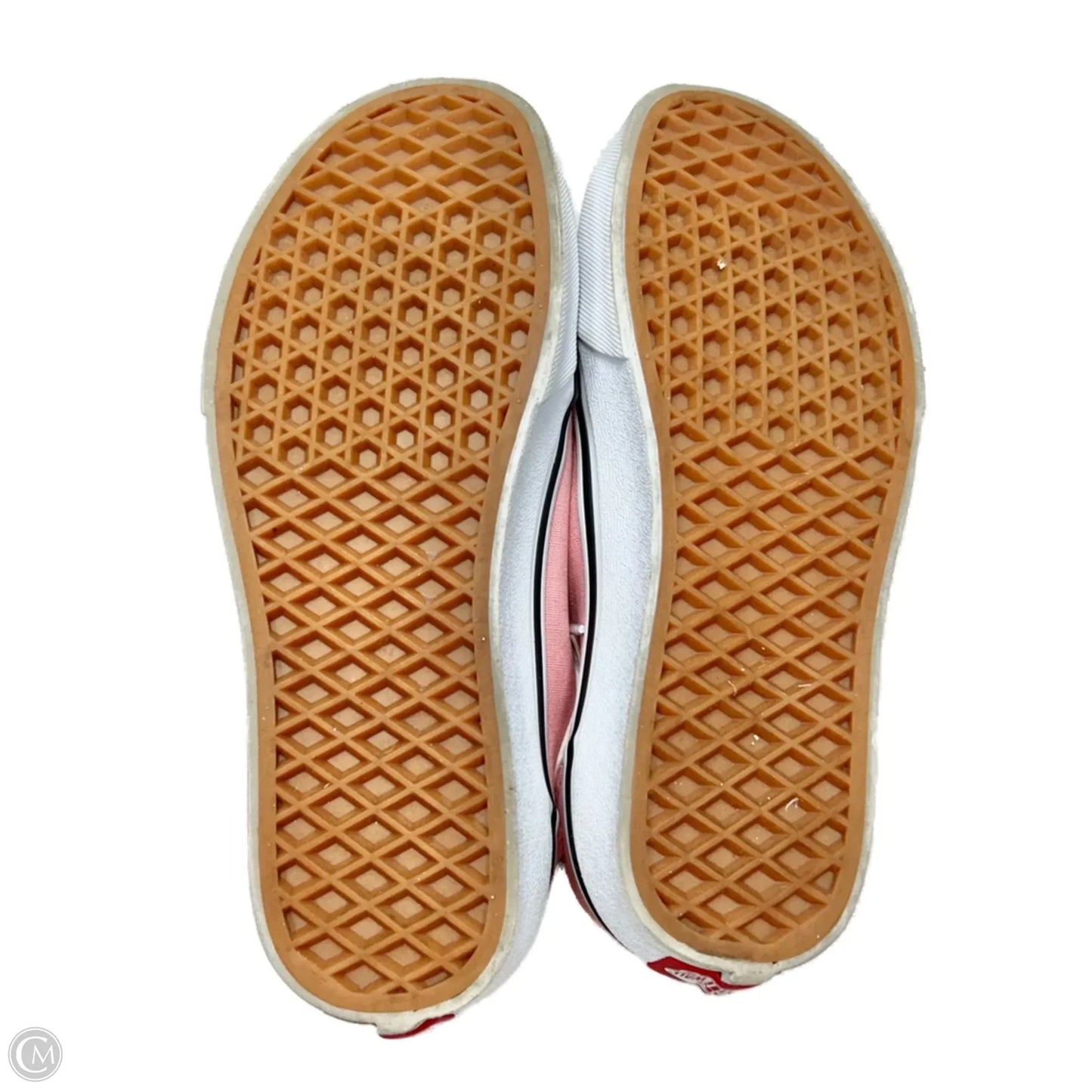 Shoes Sneakers By Vans In Pink & White, Size: 5