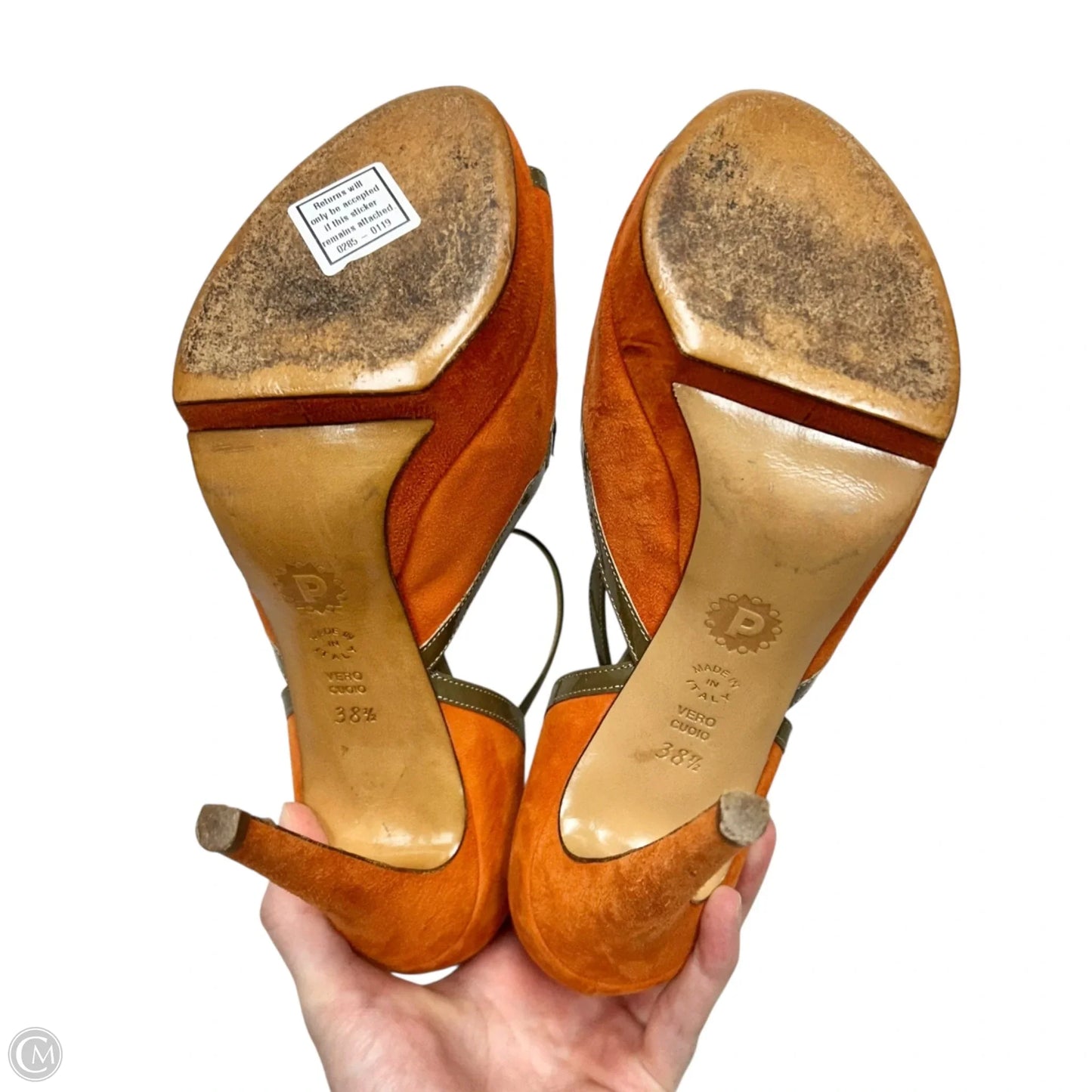 Shoes Heels Stiletto By Pollini In Blue & Orange, Size: 8.5