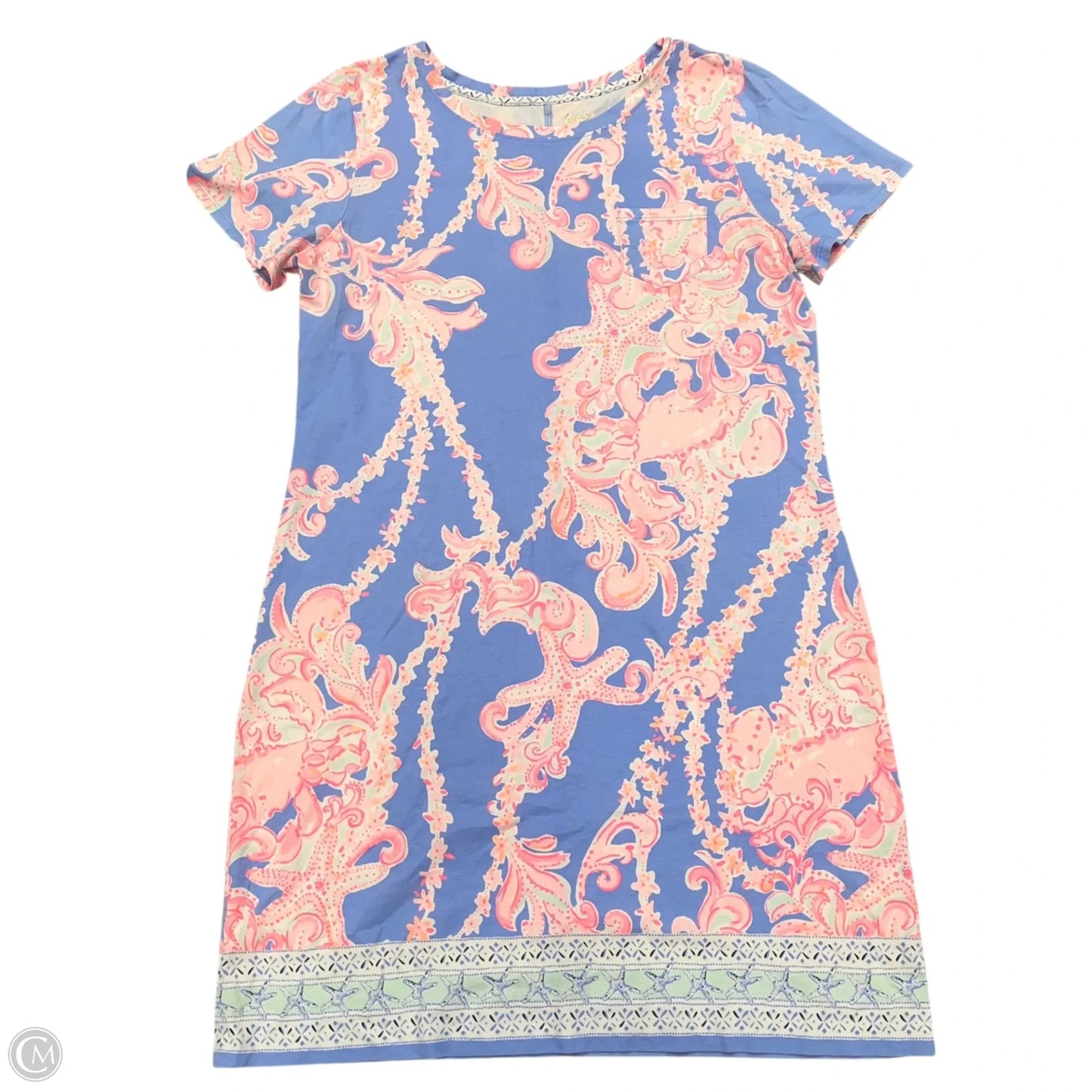 Dress Designer By Lilly Pulitzer In Pink & Purple, Size: L