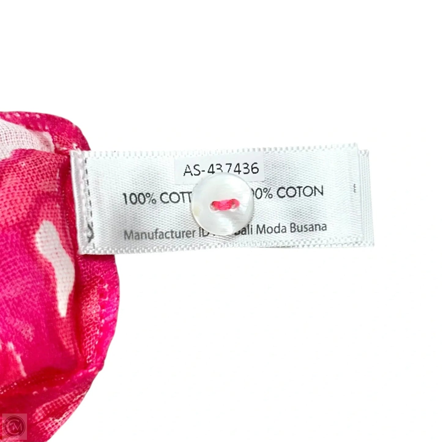 Top Short Sleeve By Poupette St Barth In Pink & White, Size: S/M