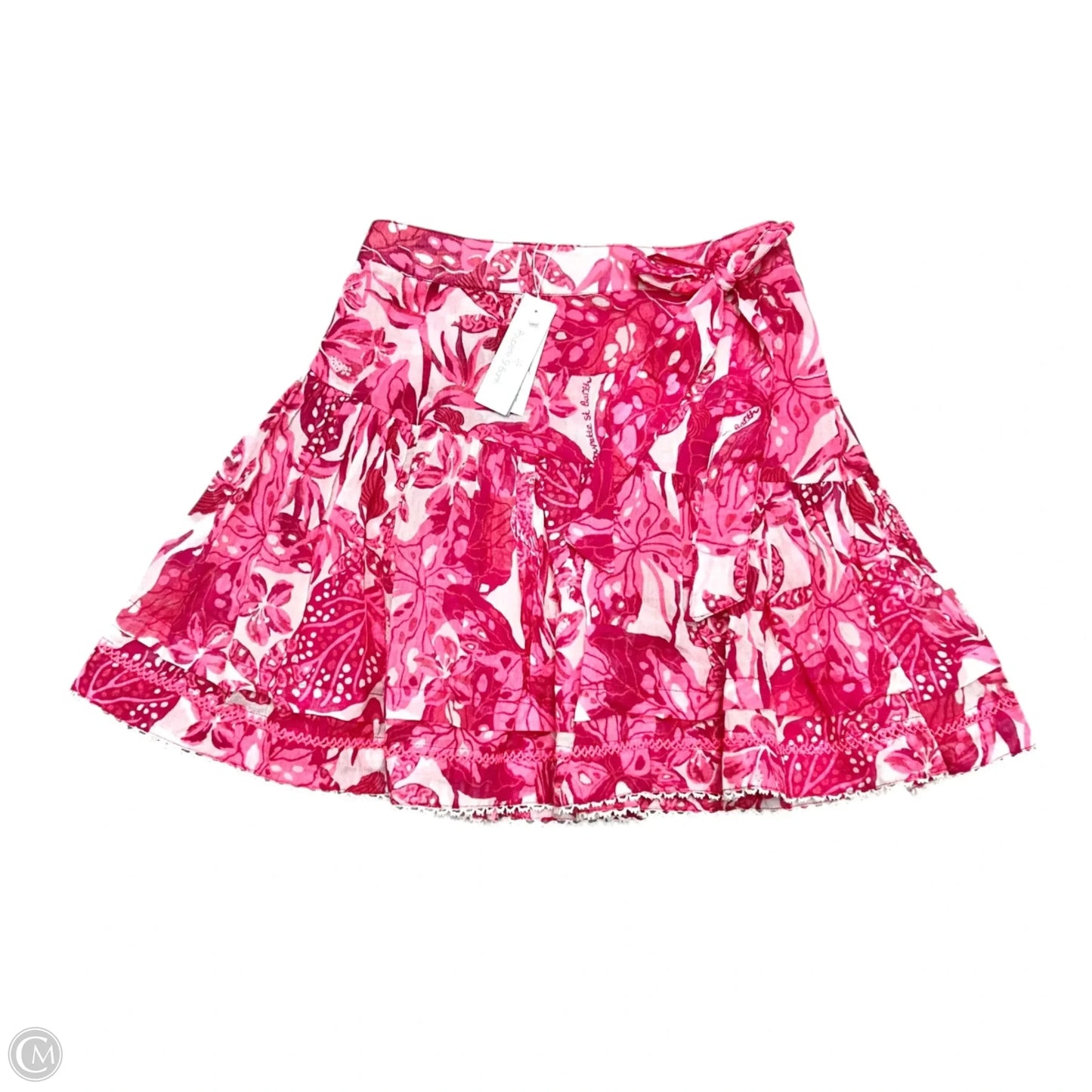 Skirt Mini & Short By Poupette St Barth In Pink & White, Size: Xs