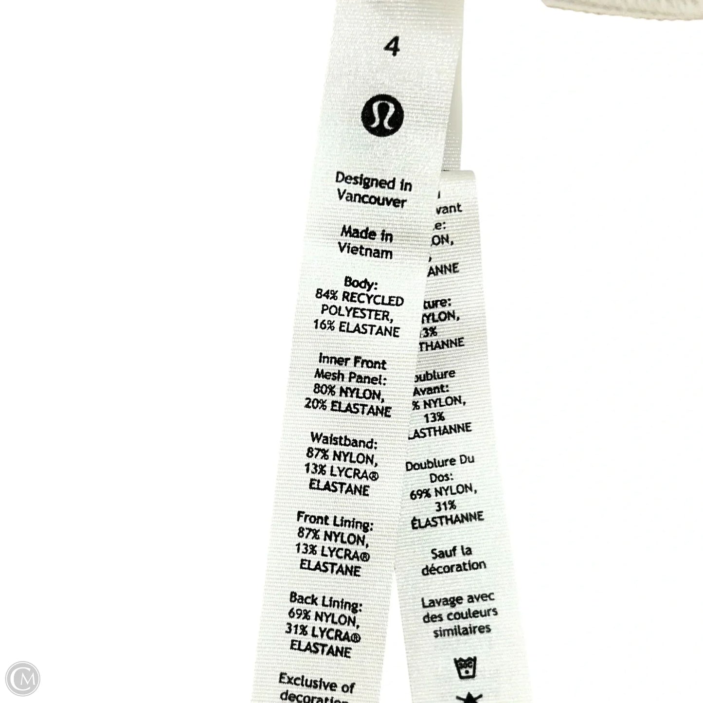 Athletic Skirt By Lululemon In Pink & White, Size: S