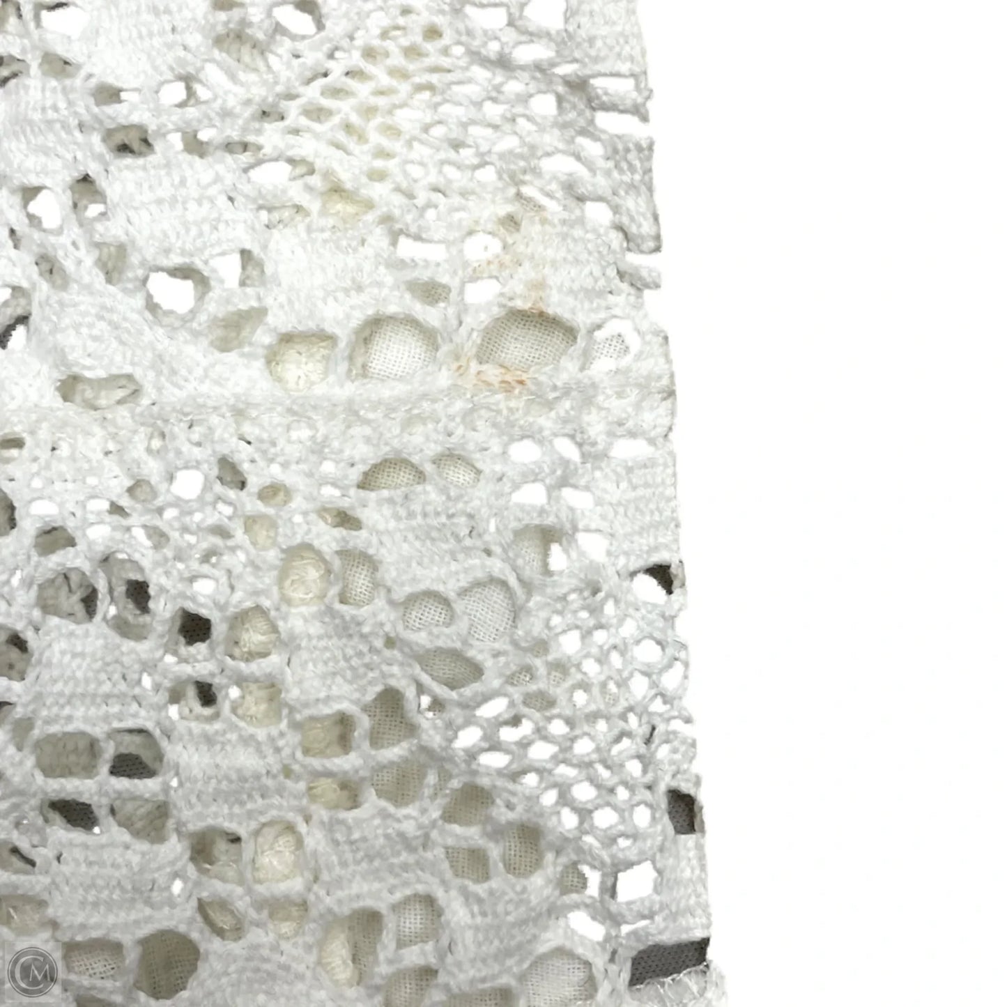 Top Short Sleeve Designer By Frye In Cream, Size: M