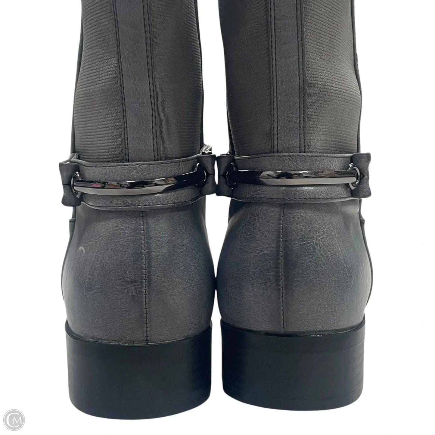 Boots Knee Flats By Torrid In Grey, Size: 10
