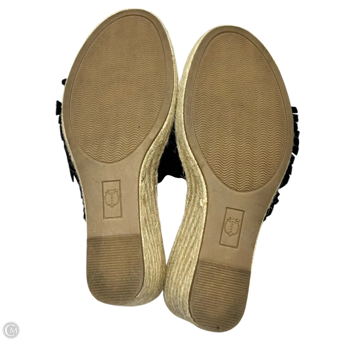 Sandals Heels Wedge By C Wonder In Black, Size: 10