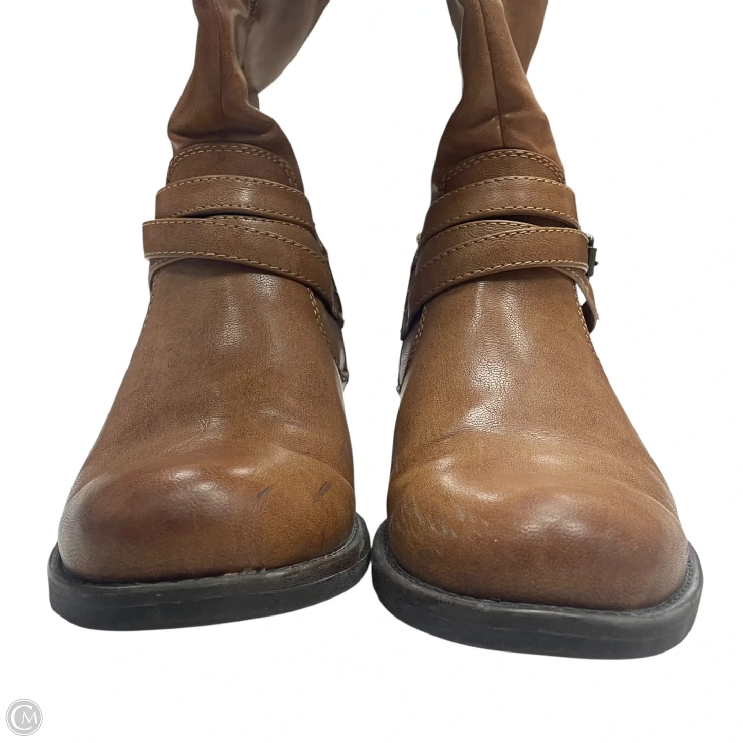 Boots Knee Flats By Bare Traps In Tan, Size: 9
