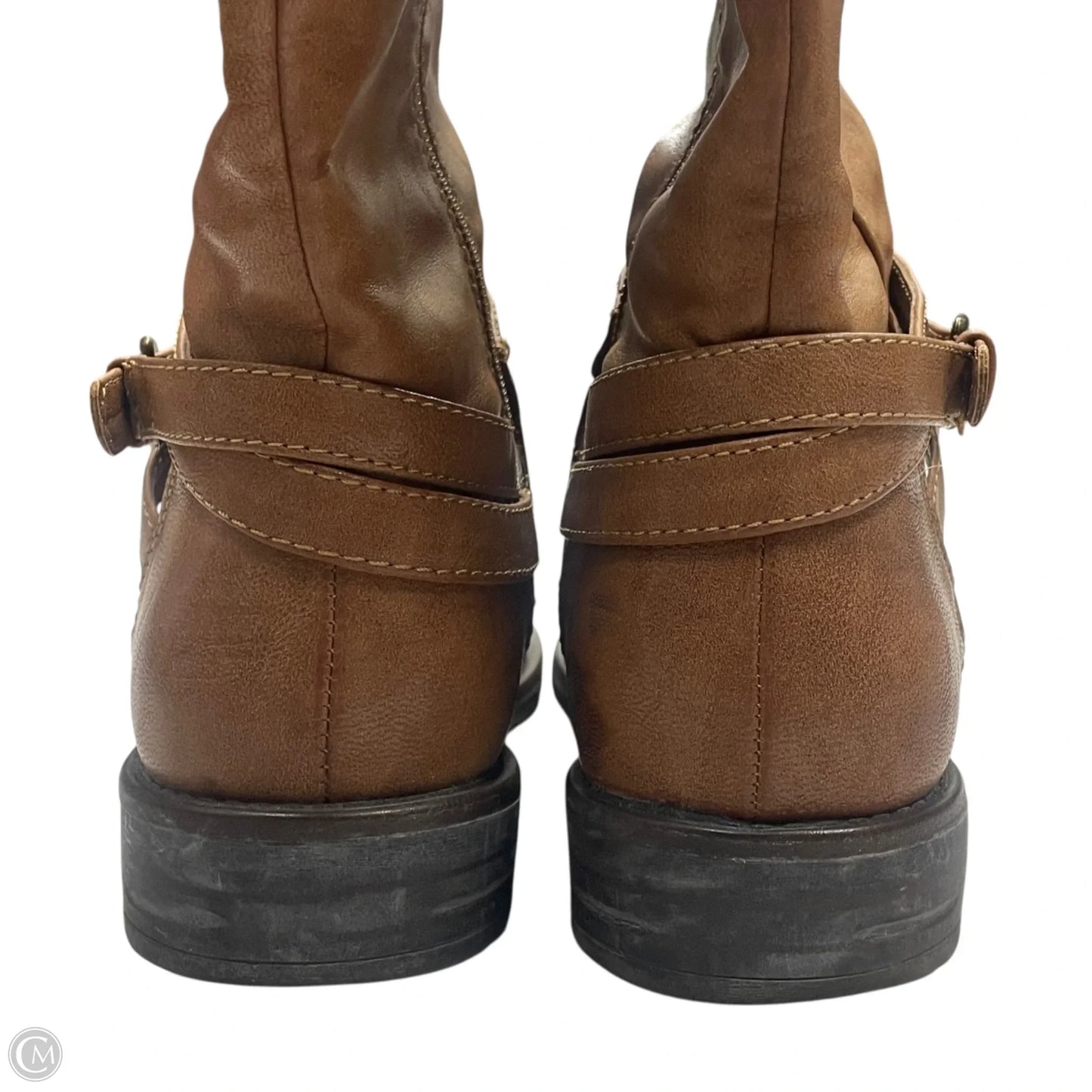 Boots Knee Flats By Bare Traps In Tan, Size: 9