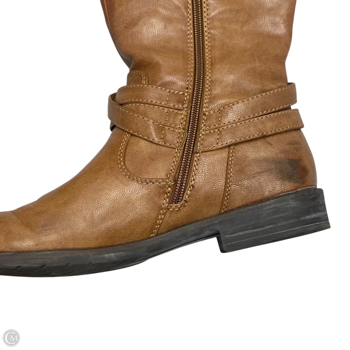 Boots Knee Flats By Bare Traps In Tan, Size: 9