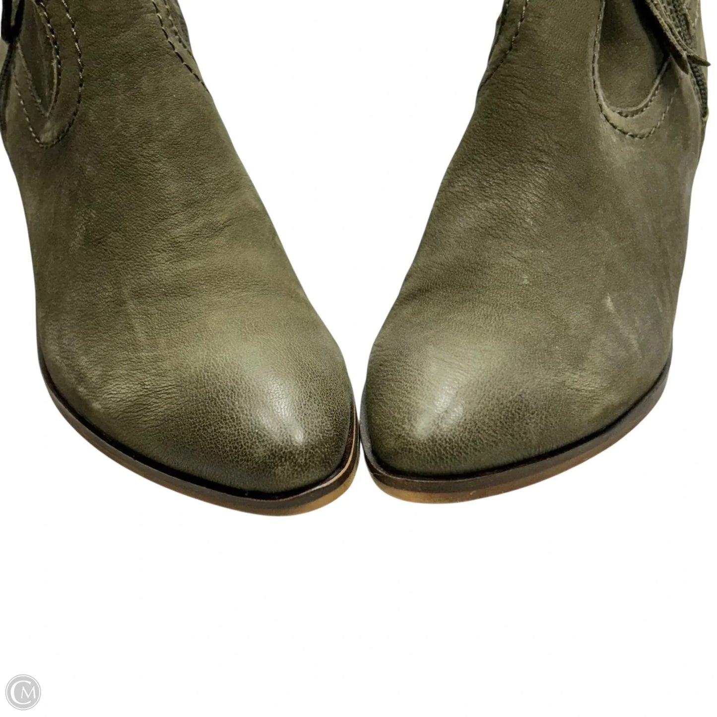 Boots Ankle Heels By Frye And Co In Green, Size: 7.5