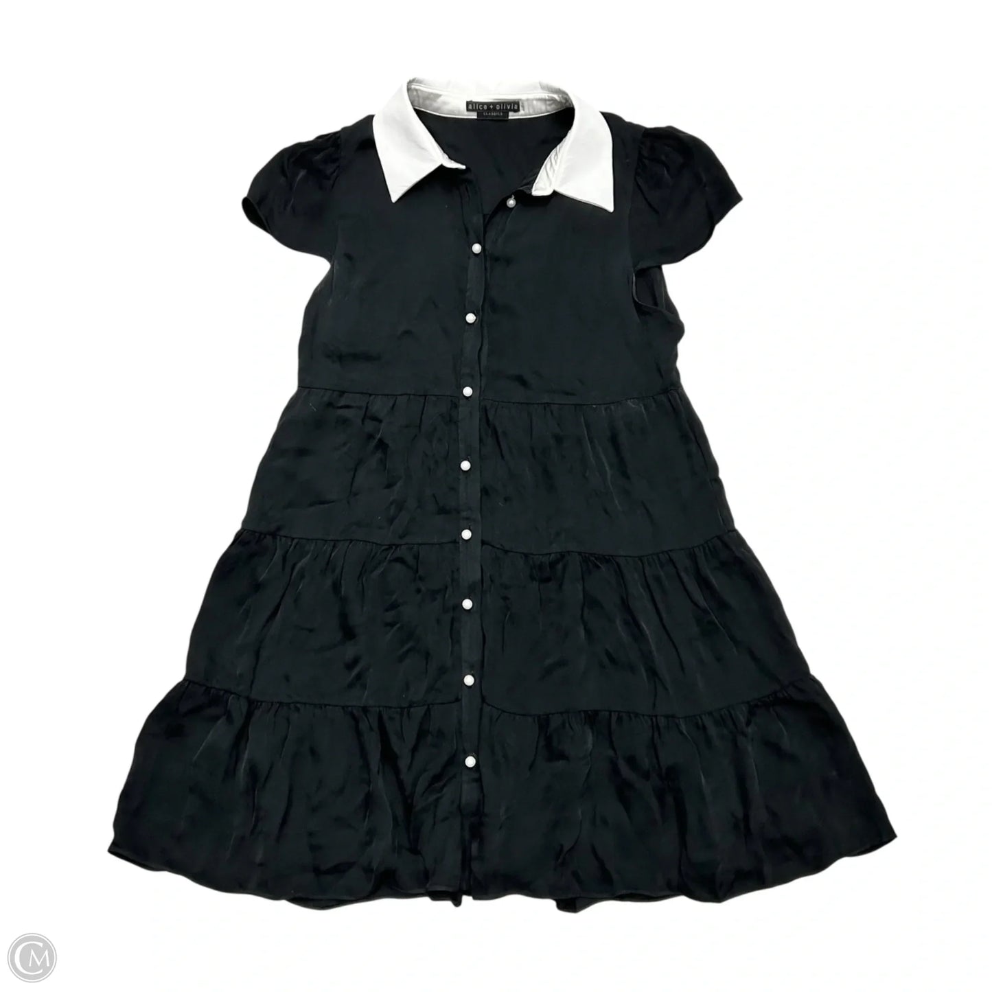 Dress Designer By Alice + Olivia In Black & White, Size: S