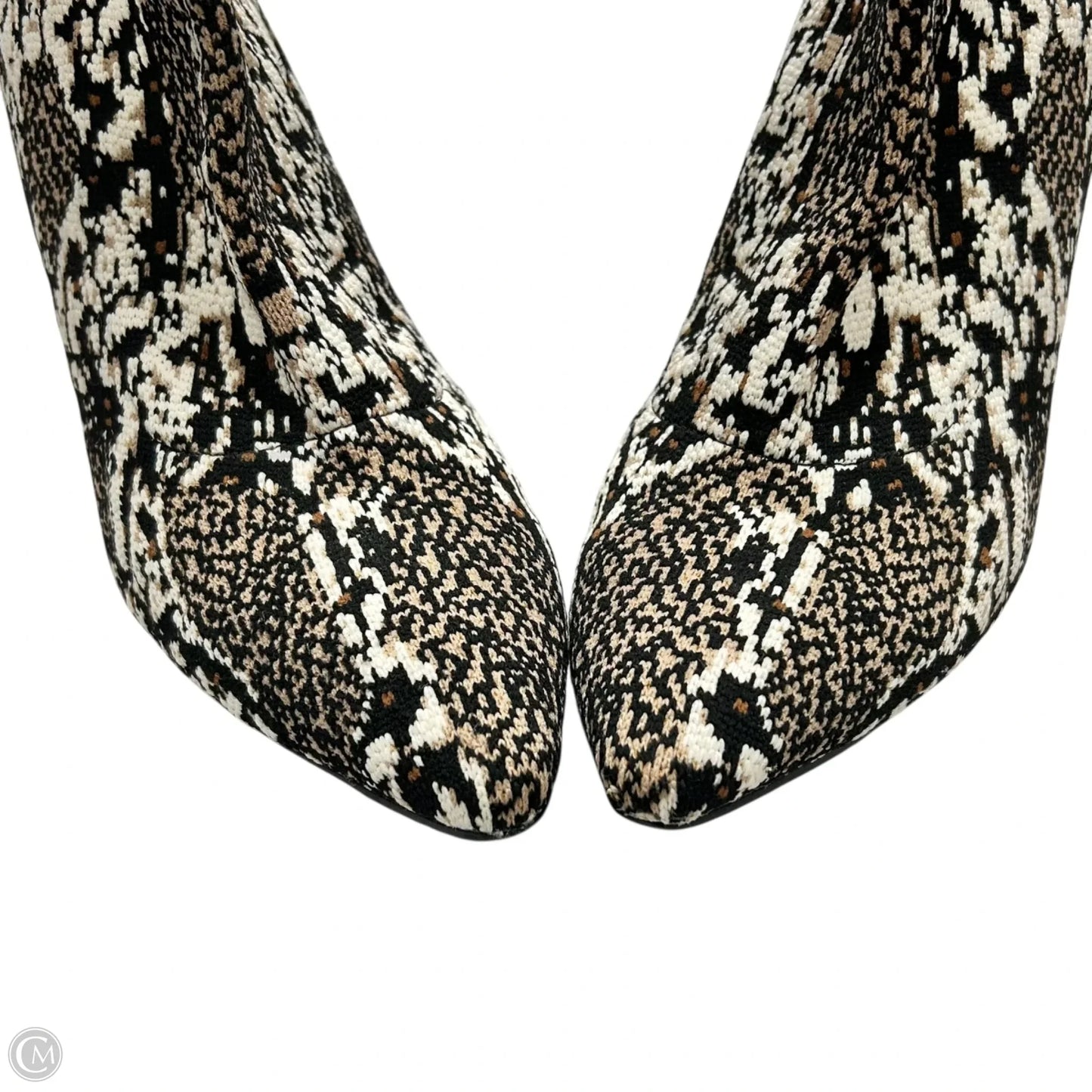 Boots Ankle Heels By Mia In Black & Brown, Size: 9