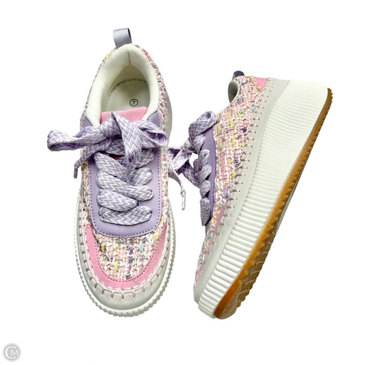 Shoes Sneakers By La Sheelah In Pink & Purple, Size: 7