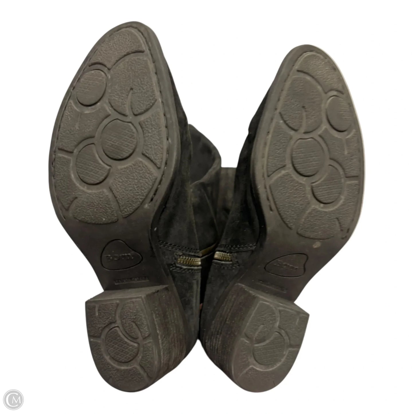 Boots Knee Heels By Born In Black, Size: 8.5