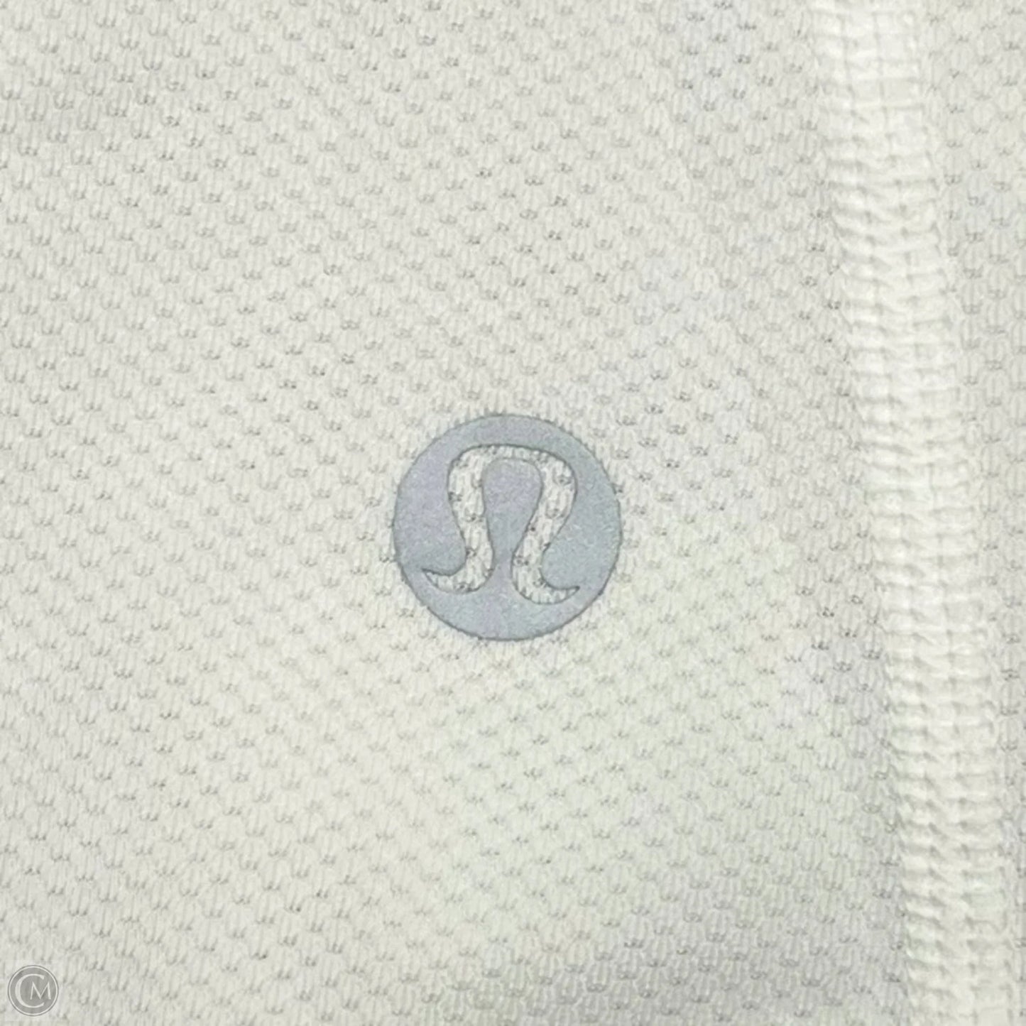 Athletic Top Short Sleeve By Lululemon In White, Size: S