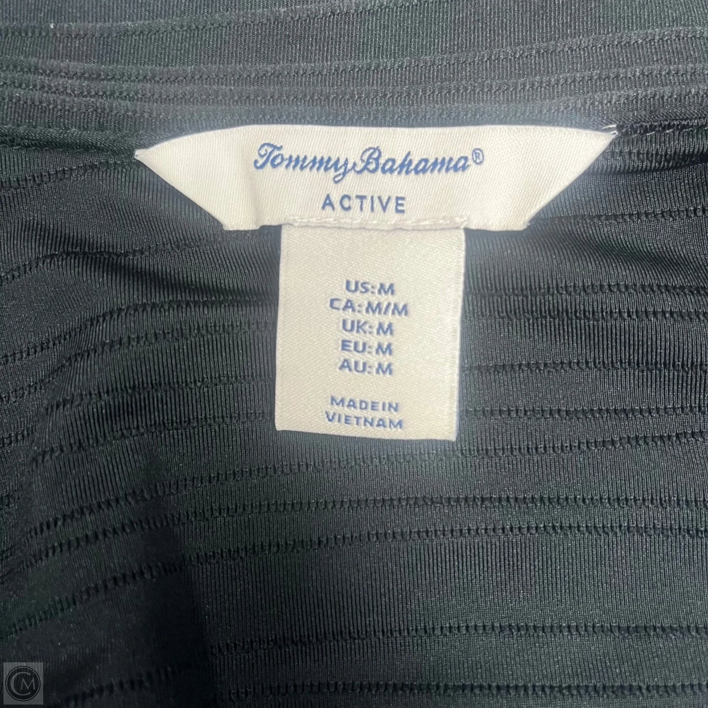Athletic Jacket By Tommy Bahama In Black, Size: M