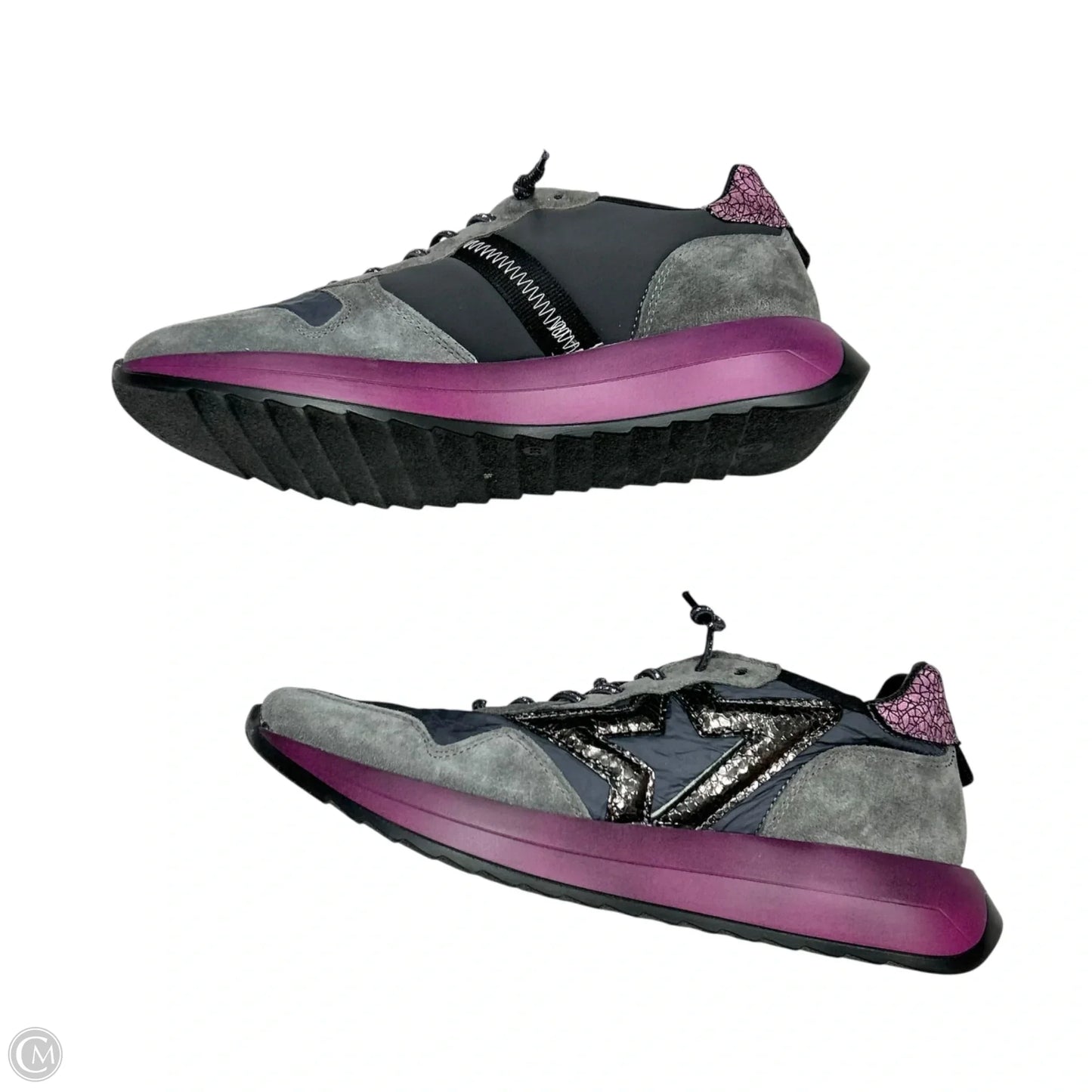 Shoes Sneakers By Cetti In Grey & Purple, Size: 8.5
