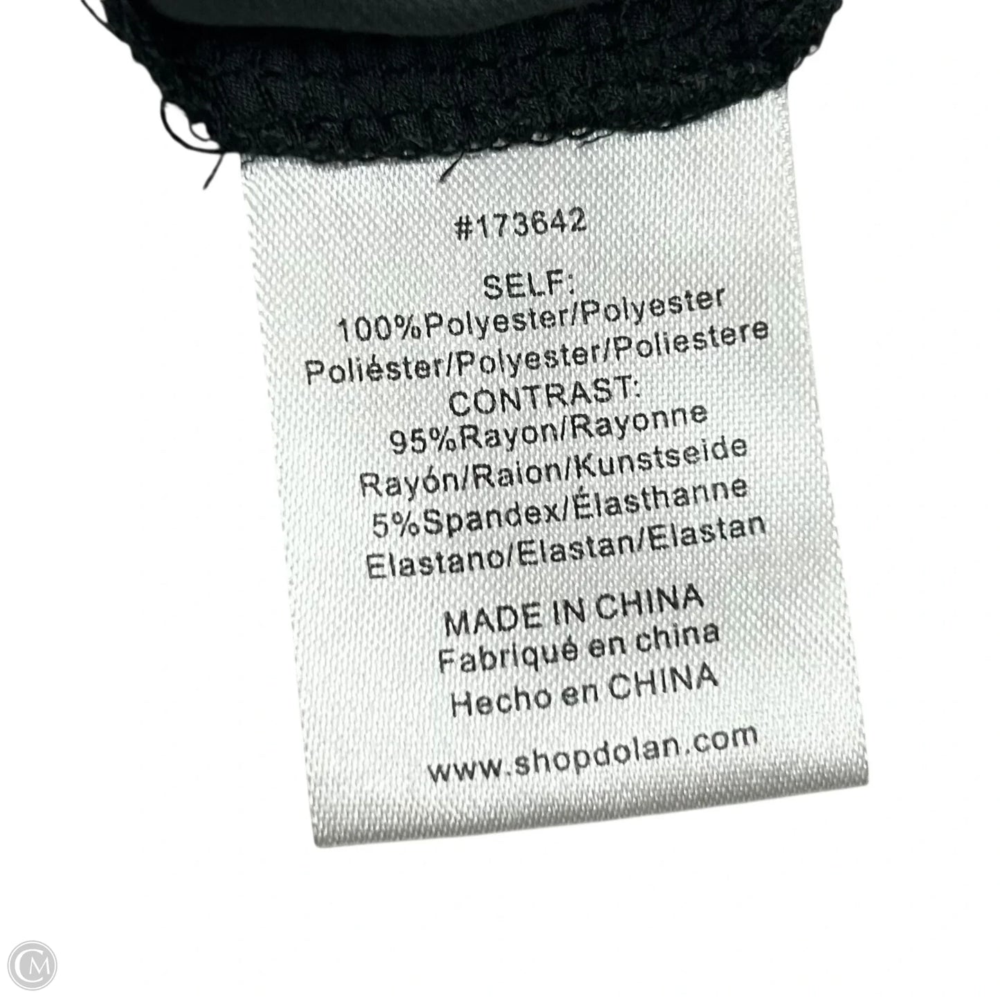 Top Long Sleeve By Dolan Left Coast In Black, Size: M