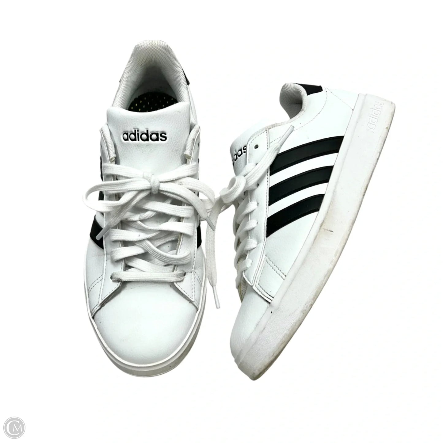 Shoes Sneakers By Adidas In Black & White, Size: 8