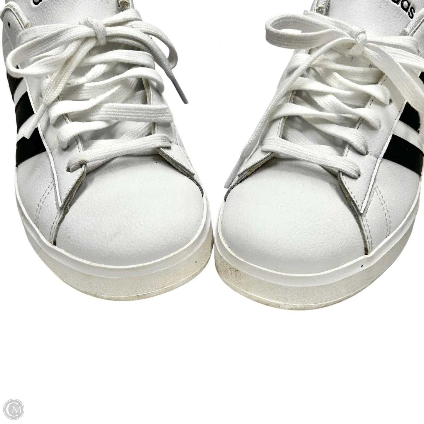Shoes Sneakers By Adidas In Black & White, Size: 8