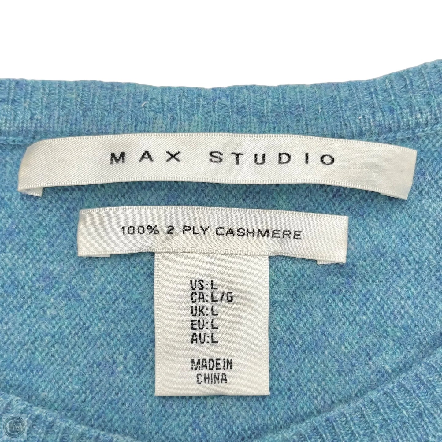 Sweater Cashmere By Max Studio In Teal, Size: L