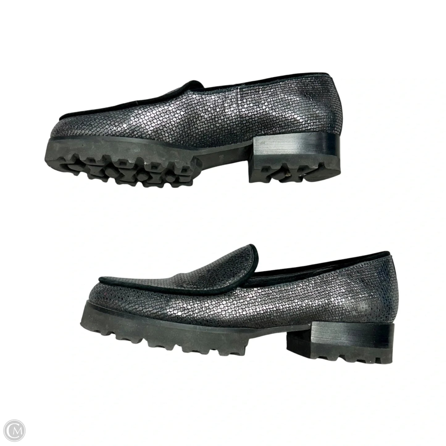 Shoes Flats By Donald Pliner In Black & Silver, Size: 7