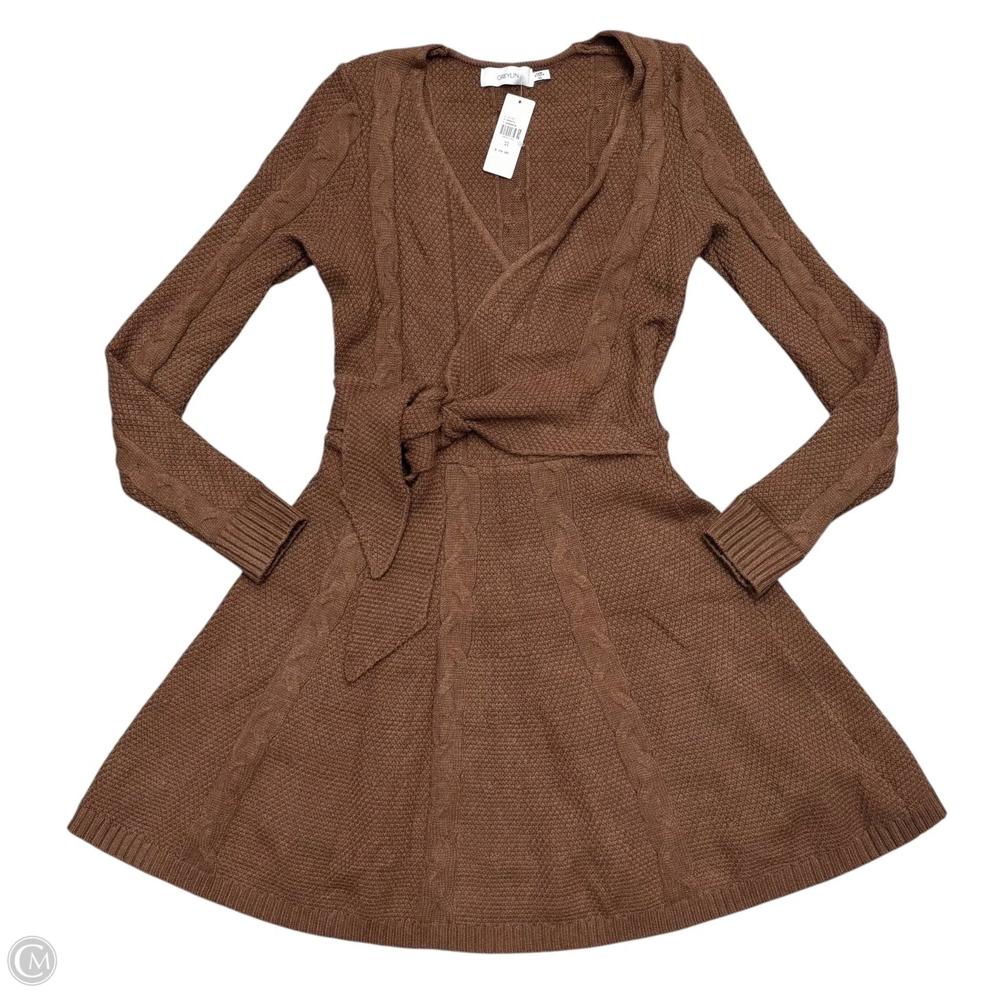 Dress Sweater By Greylin In Brown, Size: Xs