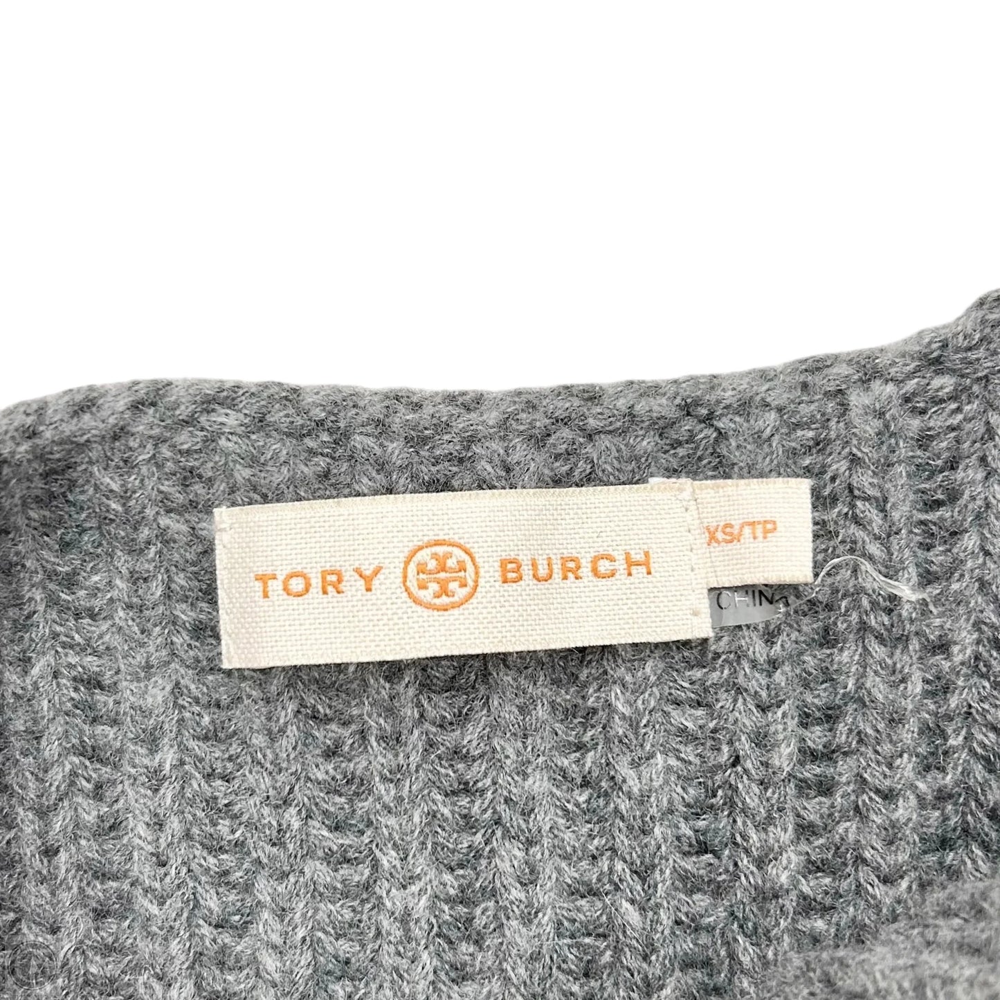 Sweater Designer By Tory Burch In Grey, Size: Xs