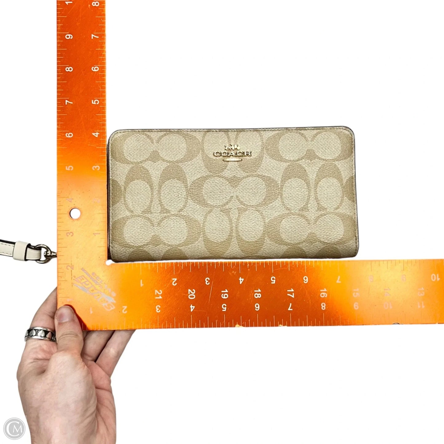 Wristlet Designer By Coach, Size: Large