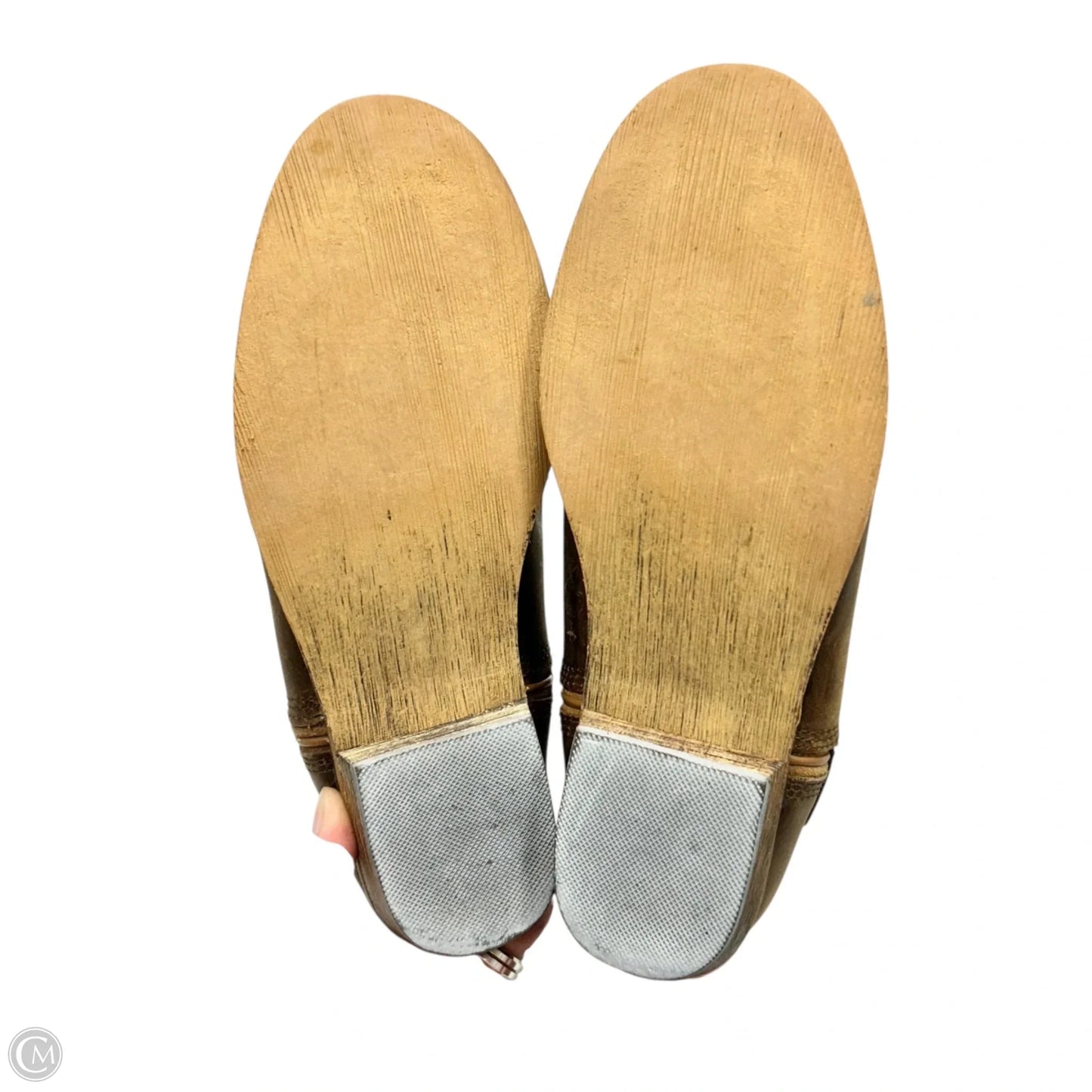 Boots Leather In Brown, Size: 6