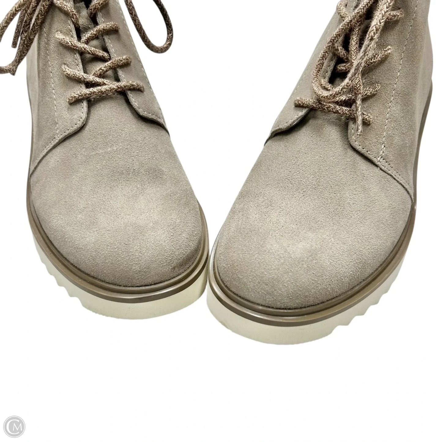 Boots Ankle Heels By Toms In Taupe, Size: 8