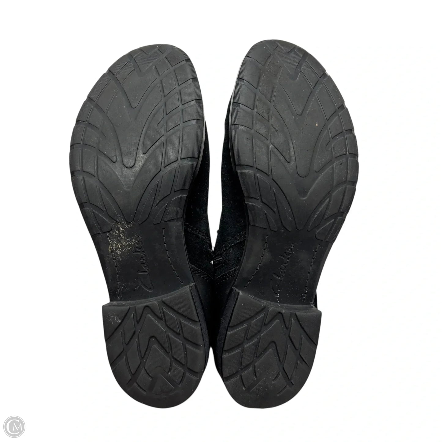 Boots Ankle Flats By Clarks In Black, Size: 8