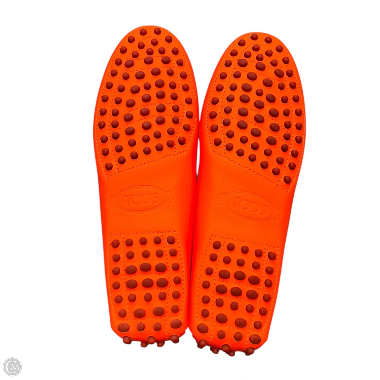 Shoes Luxury Designer By Tods In Neon Orange, Size: 6