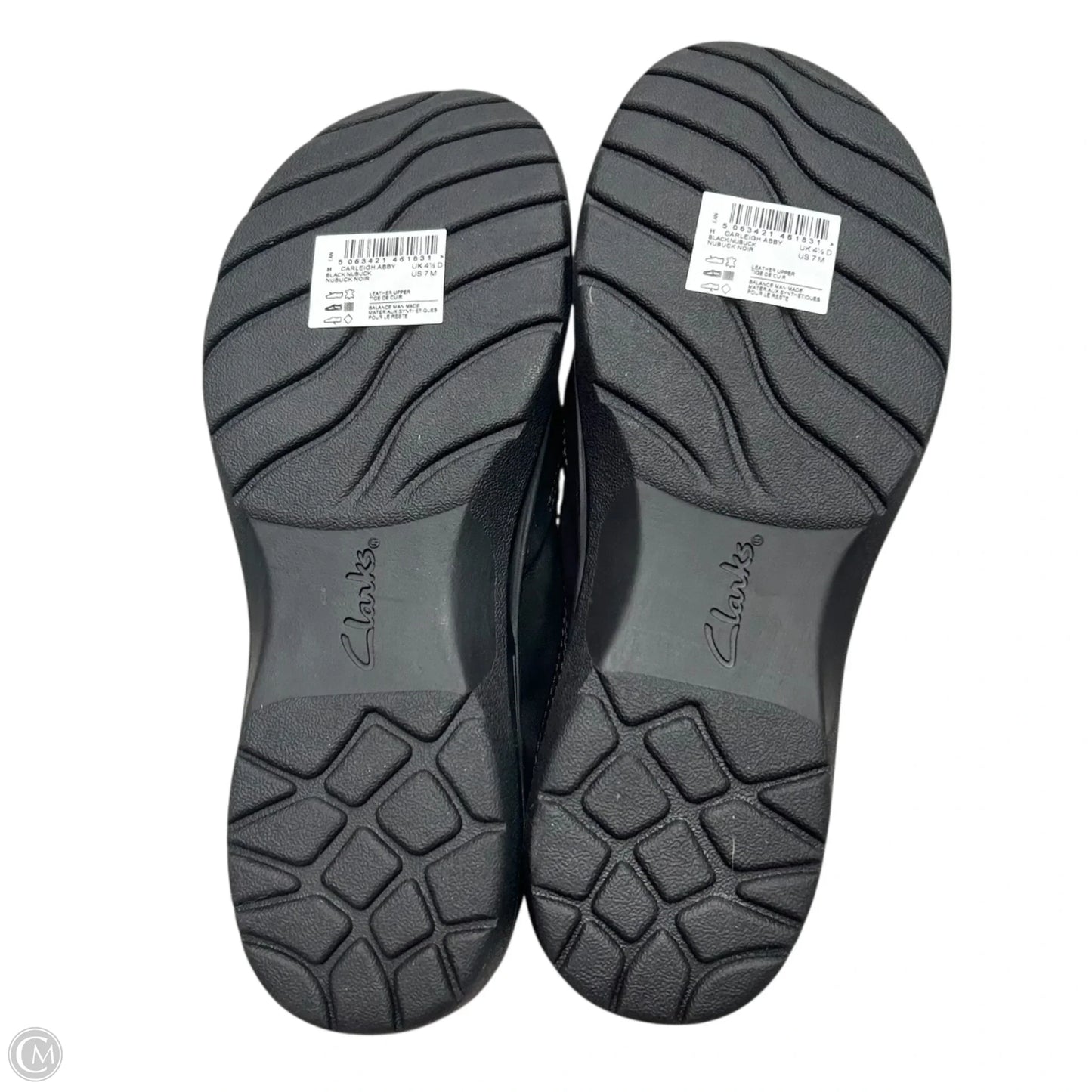 Shoes Flats By Clarks In Black, Size: 7