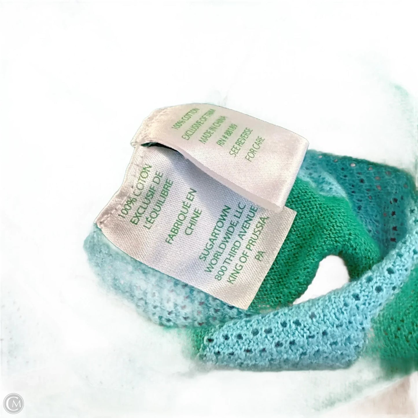 Top Long Sleeve Designer By Lilly Pulitzer In Blue & Green, Size: L