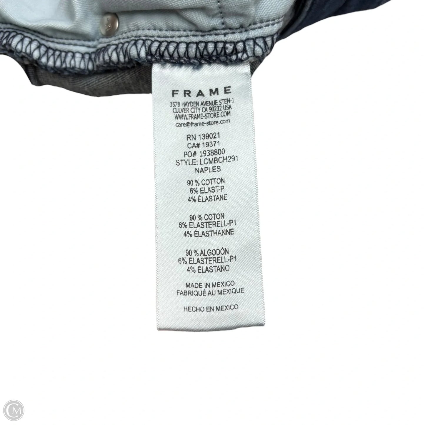 Jeans Boot Cut By Frame In Blue Denim, Size: 2